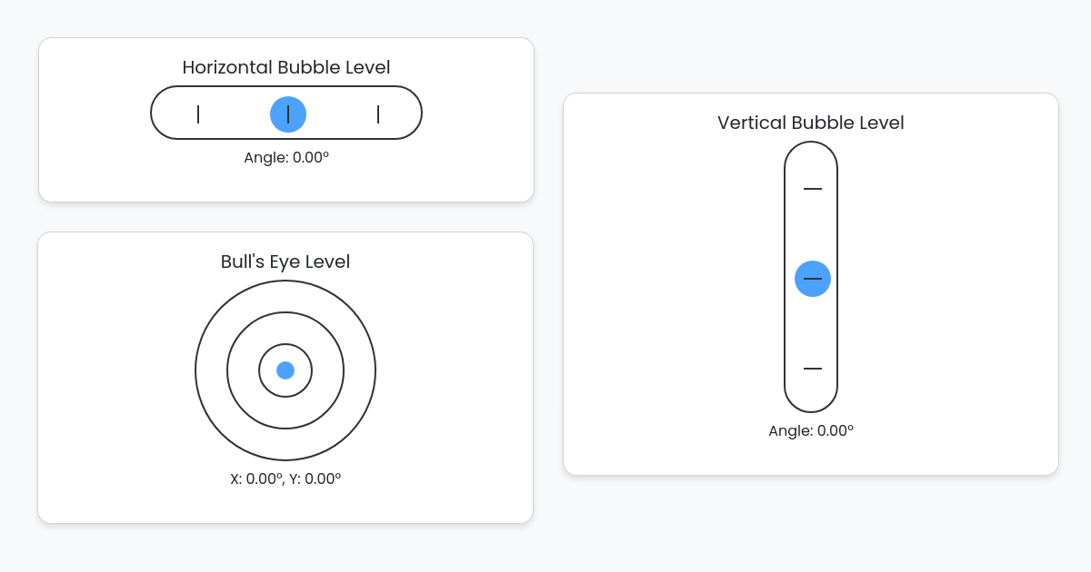 Online Bubble Level